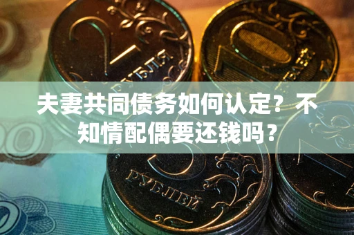 北京夫妻共同债务如何认定？不知情配偶要还钱吗？