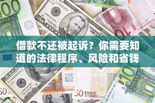 北京借款不还被起诉？你需要知道的法律程序、风险和省钱技巧
