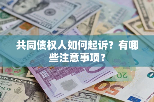 北京共同债权人如何起诉？有哪些注意事项？