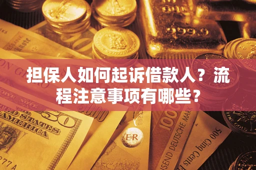 北京担保人如何起诉借款人？流程注意事项有哪些？